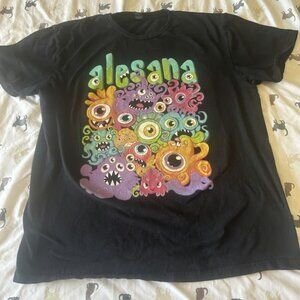 Alesana "Neon Monster" band t-shirt featuring artwork
